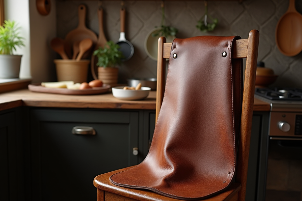 tablier cuir